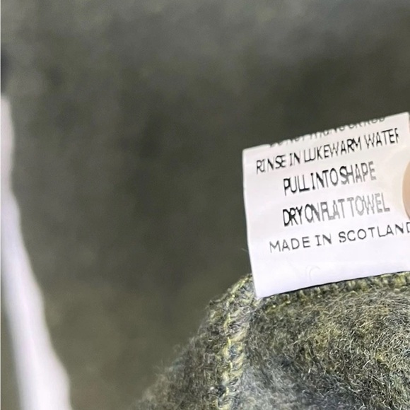 Lochaven of Scotland Sweater Mens M Moss Green 1/4 Zip 100% Wool Hunting Lodge - Picture 7 of 11